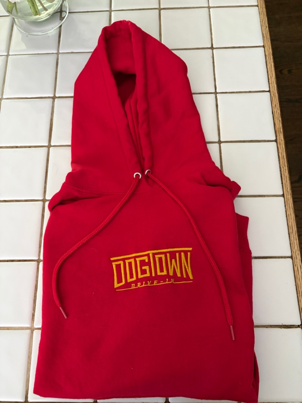 Red 'Dogtown Drive-In' Logo Hoodie